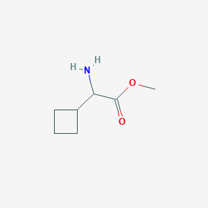 molecular formula C7H13NO2 B1424379 2-氨基-2-环丁基乙酸甲酯 CAS No. 1511292-06-0