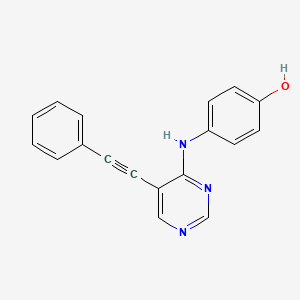 Phenol, 4-[[5-(phenylethynyl)-4-pyrimidinyl]amino]-