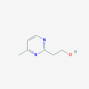 molecular formula C7H10N2O B1424383 2-(4-甲基嘧啶-2-基)乙醇 CAS No. 1240725-60-3