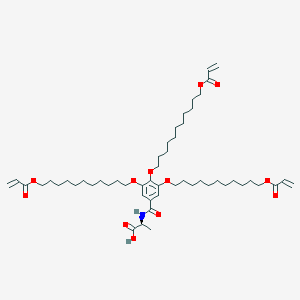 N-(3,4,5-Tris{[11-(acryloyloxy)undecyl]oxy}benzoyl)-L-alanine