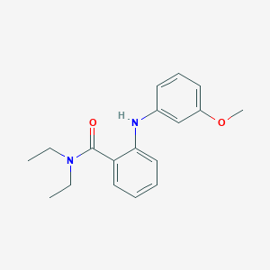 molecular formula C18H22N2O2 B14243855 N,N-Diethyl-2-(3-methoxyanilino)benzamide CAS No. 207802-65-1