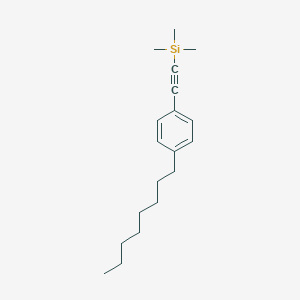 molecular formula C19H30Si B14243863 Trimethyl[(4-octylphenyl)ethynyl]silane CAS No. 340038-96-2