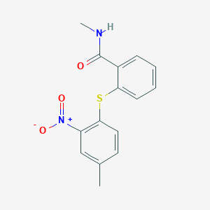 Benzamide, N-methyl-2-[(4-methyl-2-nitrophenyl)thio]-