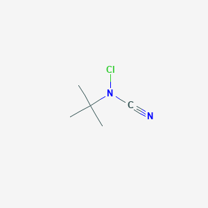 molecular formula C5H9ClN2 B14243888 Cyanamide, chloro(1,1-dimethylethyl)- CAS No. 502143-99-9