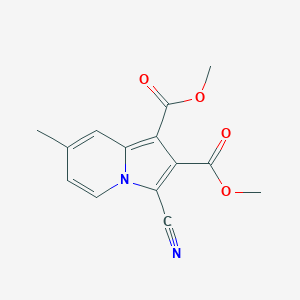 1,2-Indolizinedicarboxylic acid, 3-cyano-7-methyl-, dimethyl ester