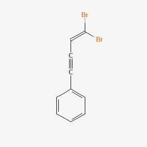 molecular formula C10H6Br2 B14243906 Benzene, (4,4-dibromo-3-buten-1-ynyl)- CAS No. 181214-43-7