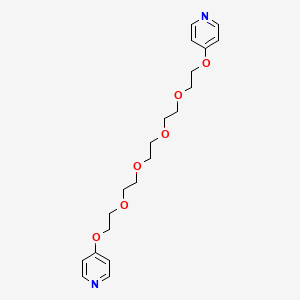 molecular formula C20H28N2O6 B14243913 4,4'-[3,6,9,12-Tetraoxatetradecane-1,14-diylbis(oxy)]dipyridine CAS No. 515170-54-4