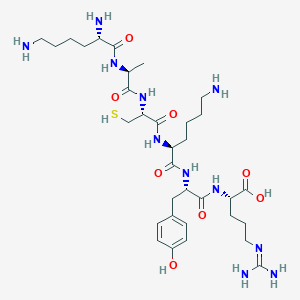 L-Lysyl-L-alanyl-L-cysteinyl-L-lysyl-L-tyrosyl-N~5~-(diaminomethylidene)-L-ornithine