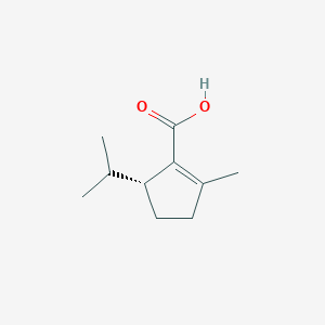 molecular formula C10H16O2 B14243988 (5R)-2-Methyl-5-(propan-2-yl)cyclopent-1-ene-1-carboxylic acid CAS No. 371151-26-7