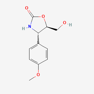 (4S,5R)-5-(hydroxymethyl)-4-(4-methoxyphenyl)-1,3-oxazolidin-2-one