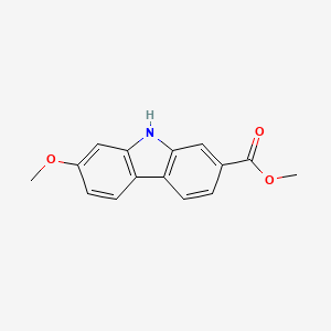 9H-Carbazole-2-carboxylic acid, 7-methoxy-, methyl ester