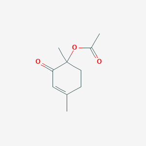 1,4-Dimethyl-2-oxocyclohex-3-en-1-yl acetate