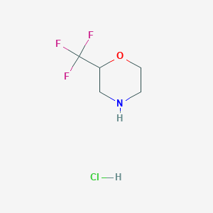 molecular formula C5H9ClF3NO B1424408 2-(Trifluoromethyl)morpholine hydrochloride CAS No. 1196152-51-8