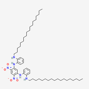 molecular formula C54H88N6O4 B14244137 N~2~,N~2'~-(4,6-Dinitro-1,3-phenylene)bis(N~1~-octadecylbenzene-1,2-diamine) CAS No. 405167-22-8