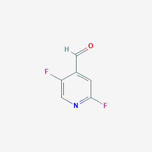 molecular formula C6H3F2NO B1424416 2,5-Difluoro-pyridine-4-carbaldehyde CAS No. 1227602-08-5