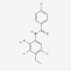 4-Chloro-N-(3,5-dichloro-4-ethyl-2-hydroxyphenyl)benzamide