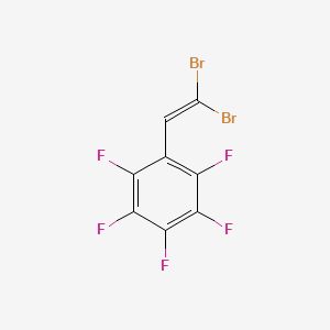 Benzene, (2,2-dibromoethenyl)pentafluoro-