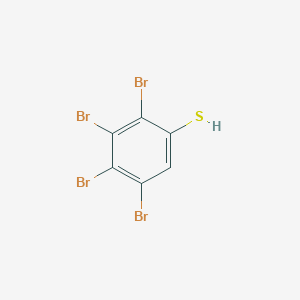 molecular formula C6H2Br4S B14244210 2,3,4,5-Tetrabromobenzene-1-thiol CAS No. 443683-21-4