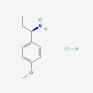 molecular formula C10H16ClNO B1424425 (R)-1-(4-甲氧基苯基)丙-1-胺盐酸盐 CAS No. 379711-94-1