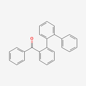 molecular formula C25H18O B14244263 phenyl-[2-(2-phenylphenyl)phenyl]methanone CAS No. 377092-23-4