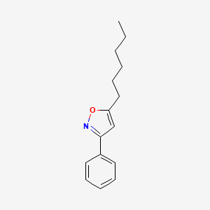 5-Hexyl-3-phenyl-1,2-oxazole