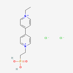 molecular formula C14H19Cl2N2O3P B14244286 1-Ethyl-1'-(2-phosphonoethyl)-4,4'-bipyridin-1-ium dichloride CAS No. 210174-39-3