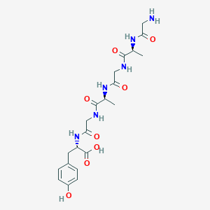 molecular formula C21H30N6O8 B14244294 Glycyl-L-alanylglycyl-L-alanylglycyl-L-tyrosine CAS No. 377069-13-1