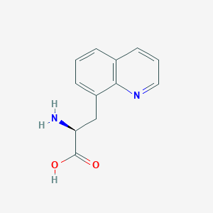 molecular formula C12H12N2O2 B142443 3-(8-Quinolinyl)-L-alanine CAS No. 137940-23-9