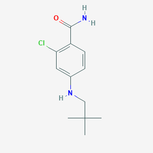 2-Chloro-4-[(2,2-dimethylpropyl)amino]benzamide