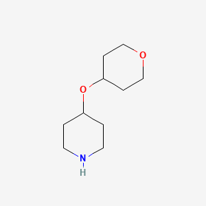 molecular formula C10H19NO2 B1424433 4-(氧杂-4-基氧基)哌啶 CAS No. 933716-36-0