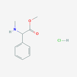 molecular formula C10H14ClNO2 B1424434 Methyl 2-(methylamino)-2-phenylacetate hydrochloride CAS No. 27594-57-6