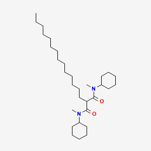 molecular formula C31H58N2O2 B14244341 N~1~,N~3~-Dicyclohexyl-N~1~,N~3~-dimethyl-2-tetradecylpropanediamide CAS No. 188658-51-7