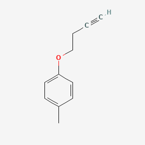 molecular formula C11H12O B14244350 1-[(But-3-yn-1-yl)oxy]-4-methylbenzene CAS No. 391678-46-9