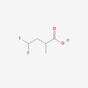 molecular formula C5H8F2O2 B1424436 4,4-Difluoro-2-methylbutanoic acid CAS No. 1010422-68-0