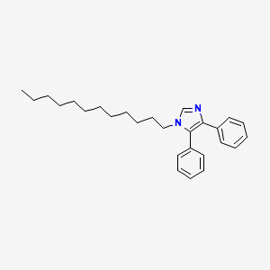 molecular formula C27H36N2 B14244382 1-Dodecyl-4,5-diphenyl-1H-imidazole CAS No. 397333-37-8