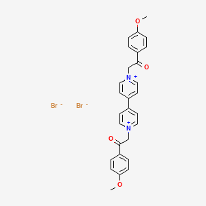 4,4'-Bipyridinium, 1,1'-bis[2-(4-methoxyphenyl)-2-oxoethyl]-, dibromide