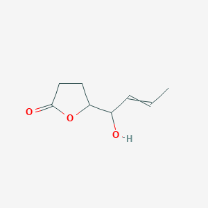 5-(1-Hydroxybut-2-en-1-yl)oxolan-2-one