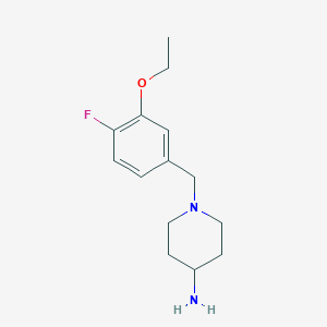 molecular formula C14H21FN2O B1424442 1-(3-乙氧基-4-氟苄基)哌啶-4-胺 CAS No. 1206970-26-4