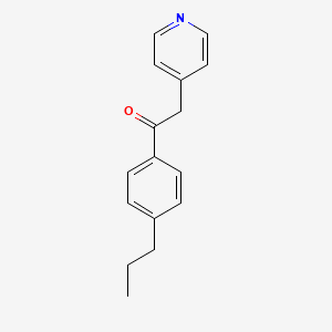 molecular formula C16H17NO B14244424 1-(4-Propylphenyl)-2-(pyridin-4-yl)ethan-1-one CAS No. 224040-77-1