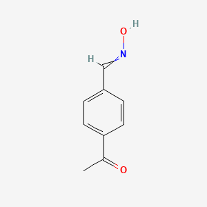 molecular formula C9H9NO2 B14244428 1-{4-[(Hydroxyimino)methyl]phenyl}ethan-1-one CAS No. 330627-49-1