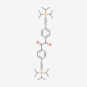 molecular formula C36H50O2Si2 B14244448 Bis(4-{[tri(propan-2-yl)silyl]ethynyl}phenyl)ethane-1,2-dione CAS No. 189619-30-5