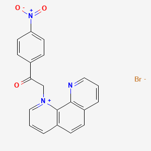 molecular formula C20H14BrN3O3 B14244469 1,10-Phenanthrolinium, 1-[2-(4-nitrophenyl)-2-oxoethyl]-, bromide CAS No. 468084-06-2