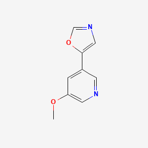 Pyridine, 3-methoxy-5-(5-oxazolyl)-