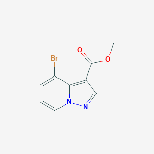 molecular formula C9H7BrN2O2 B1424455 Methyl 4-bromopyrazolo[1,5-a]pyridine-3-carboxylate CAS No. 1062368-71-1