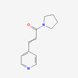 3-(Pyridin-4-yl)-1-(pyrrolidin-1-yl)prop-2-en-1-one