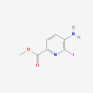 B1424459 Methyl 5-amino-6-iodopicolinate CAS No. 872355-60-7