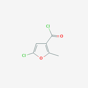 molecular formula C6H4Cl2O2 B142446 5-Chloro-2-methylfuran-3-carbonyl chloride CAS No. 155442-10-7