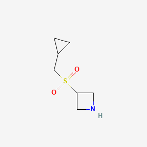 molecular formula C7H13NO2S B1424460 3-(Cyclopropylmethylsulfonyl)azetidine CAS No. 1206970-46-8