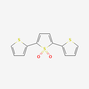 molecular formula C12H8O2S3 B14244604 2,5-dithiophen-2-ylthiophene 1,1-dioxide CAS No. 211737-44-9