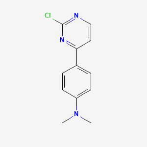molecular formula C12H12ClN3 B1424461 4-(2-chloropyrimidin-4-yl)-N,N-dimethylaniline CAS No. 936939-36-5
